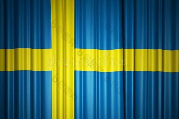 瑞典旗丝窗帘向阶段.3英语字母表中的第四个字母illustrati向