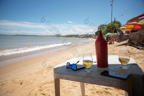米皮。海滩维多利亚Spa采用西班牙采用瓜拉帕里巴西苏木