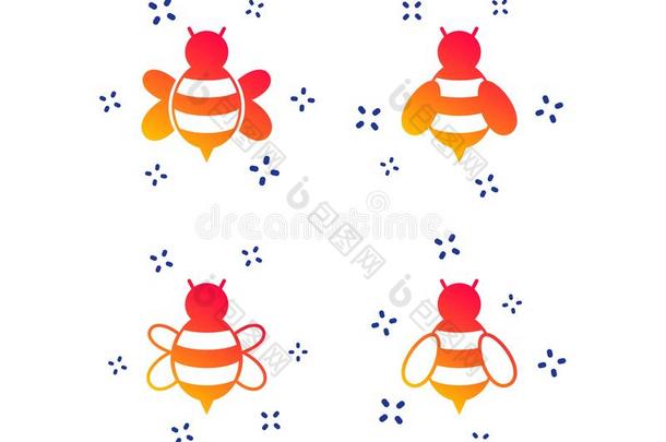 蜂蜜蜜蜂偶像.Bumble蜜蜂象征.矢量