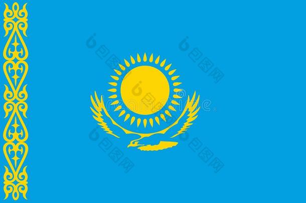 矢量哈萨克斯坦旗,哈萨克斯坦旗说明,哈萨克斯坦