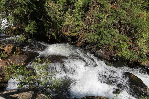 水落下山谷爱背景