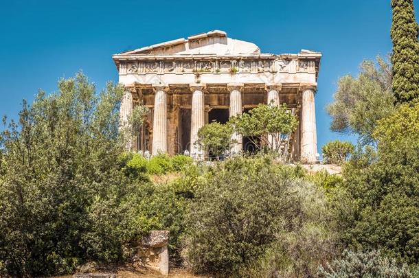 庙关于赫菲斯托斯采用古代的<strong>集会</strong>,雅典,希腊