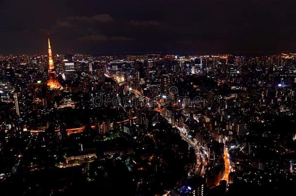 东京塔,,建筑物,建筑学,路,大街从航空的竞争