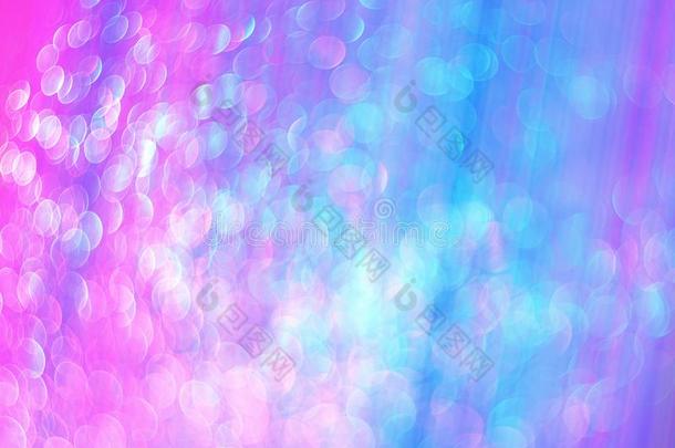 背景关于粉红色的-蓝色条纹和光亮的落下关于水