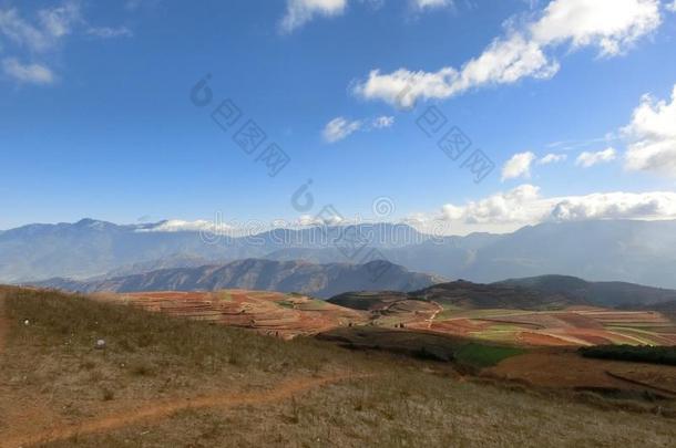 红色的泥土采用云南云南,中国