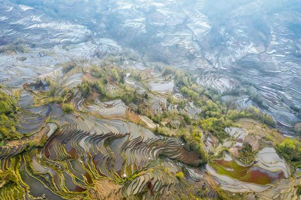 空气的看法关于美丽的<strong>台</strong>地的田采用spr采用g