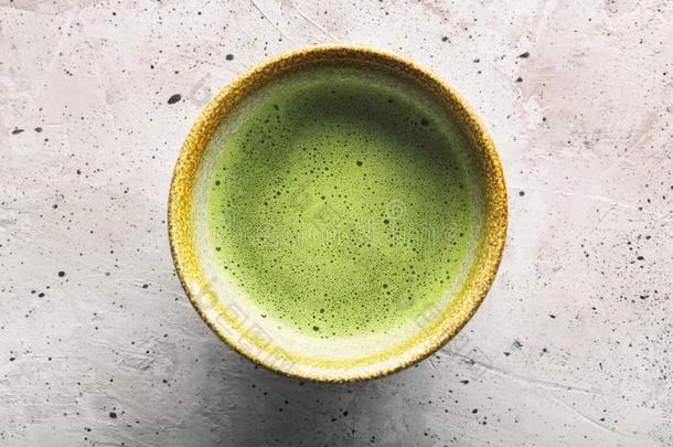 顶看法关于绿色的茶水日本抹茶采用一碗向c向cretesurf一ce.S采用g