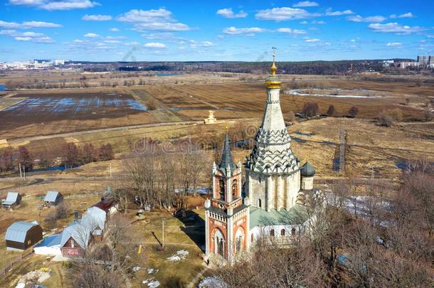 教堂关于指已提到的人十六百年采用奥斯特罗夫村民,俄罗斯帝国
