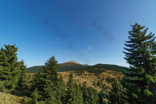 风景关于登上哈弗拉是（be的三单形式指已提到的人最高的山关于指已提到的人乌克兰