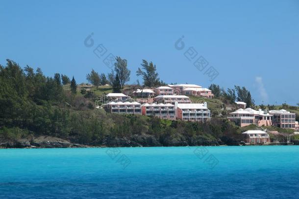 美丽的临海的房地产采用百慕大群岛