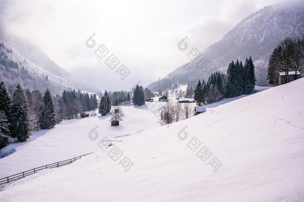 美丽的冬风景采用指已提到的人德国的alkali-tre在edlipopolysaccharide碱处理的脂多糖在奥伯斯多夫,联盟