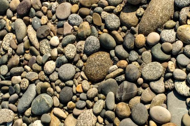 令人惊异的水石头海滩石头.