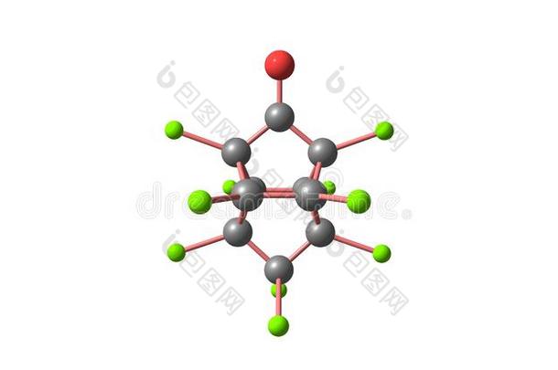 凯邦分子的结构隔离的向白色的