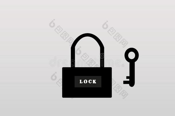 锁和钥匙,上锁的钥匙s