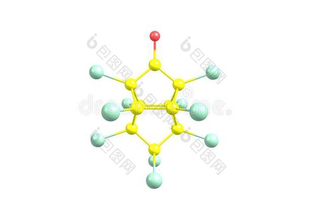 凯邦分子的结构隔离的向白色的