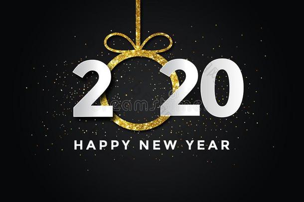 2020幸福的新的年背景.假日关于2020年