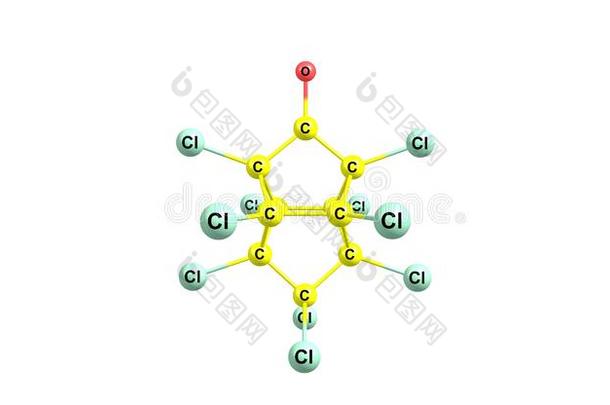 凯邦分子的结构隔离的向白色的