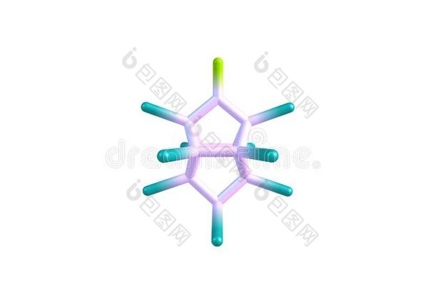 凯邦分子的结构隔离的向白色的