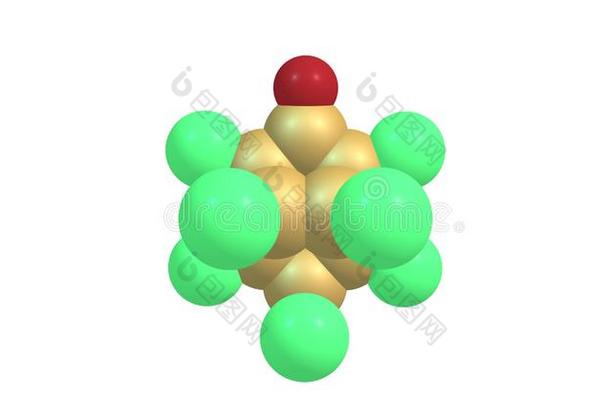 凯邦分子的结构隔离的向白色的