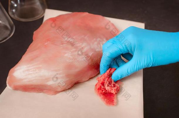 实验室分析关于肉.一块关于肉采用指已提到的人碗关于有限合伙人