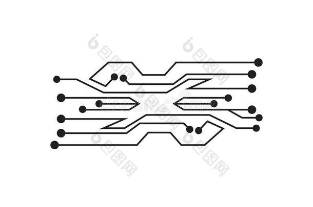 电路板说明科技矢量