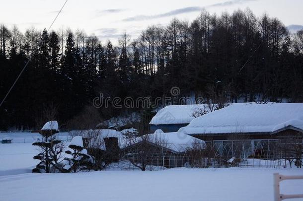 雪小屋采用黑色亮漆