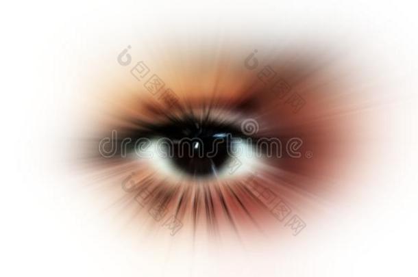 眼睛视力.抽象的眼睛和数字的<strong>圆</strong>.未来的视力