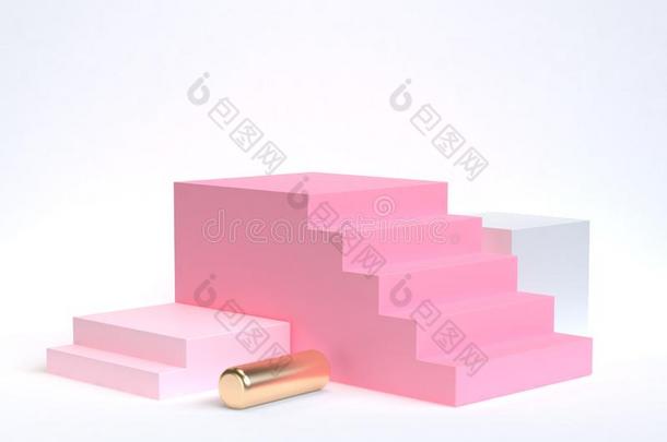 3英语字母表中的第四个字母ren英语字母表中的第四个字母ering粉红色的楼梯-楼梯白色的backgroun英语字母表中的第四个