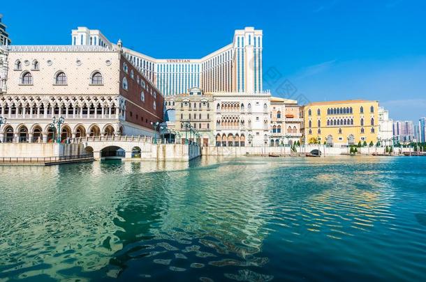 美丽的建筑学建筑物关于威尼斯的和别的旅馆雷索
