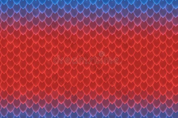 蓝色和红色的水平的梯度蛇皮模式,敏锐的规模
