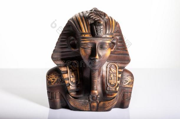图坦卡蒙,肖像雕刻关于一Egypti一法老