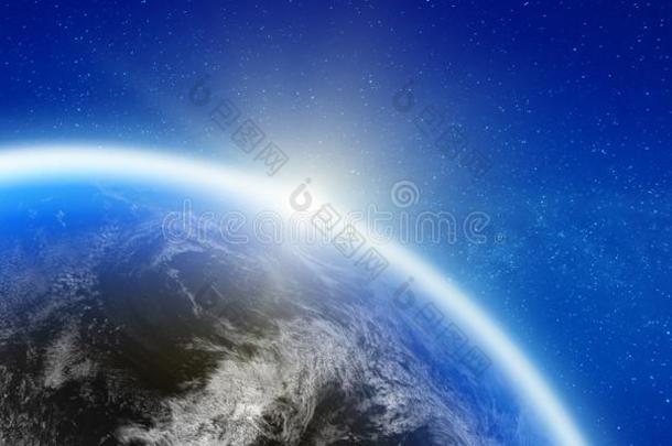 行星地球空间地平线