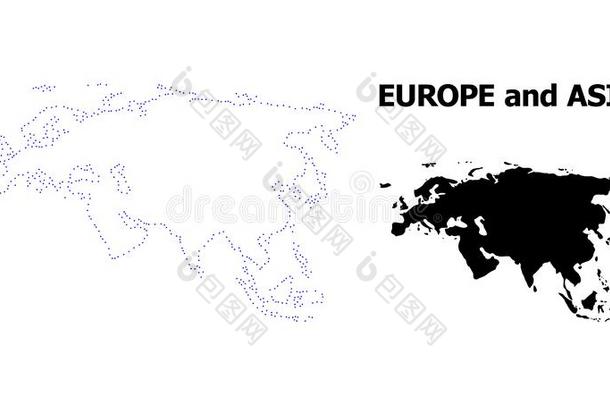 矢量外形有点的地图关于欧洲和AustralianScientificIndustryAssociation澳大利亚科学工业协会和