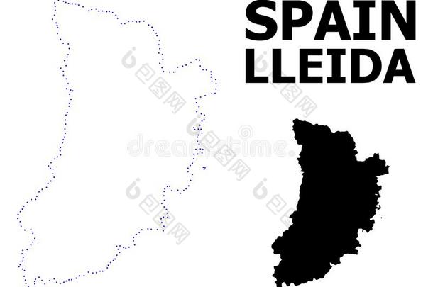 矢量外形有点的地图关于列伊达省份和名字