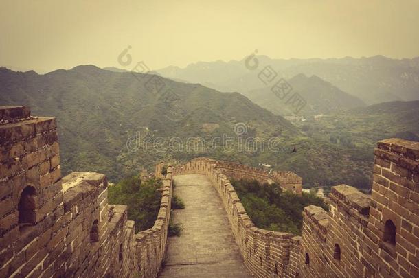 伟大的墙关于中国大约黄色的花地点