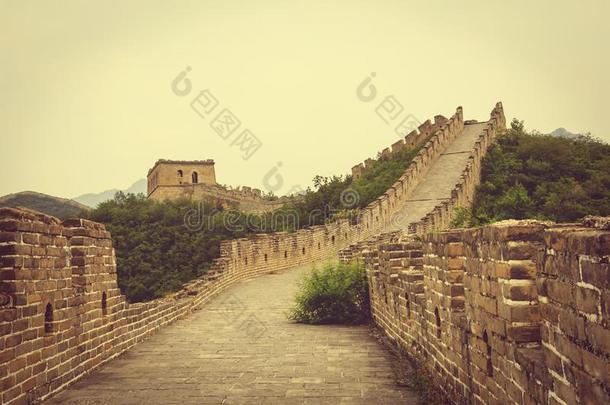 伟大的墙关于中国大约黄色的花地点