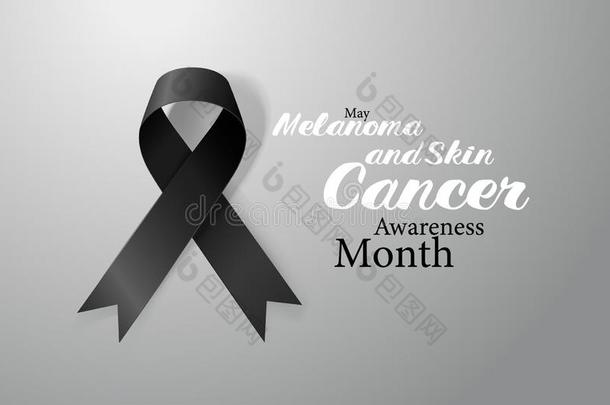 黑素瘤和皮癌症察觉美术字海报设计.关于