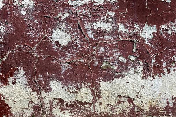 空的老的艺术质地关于灰泥砖墙.描画的坏的擦