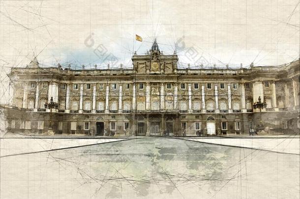 西班牙的王国的宫草图