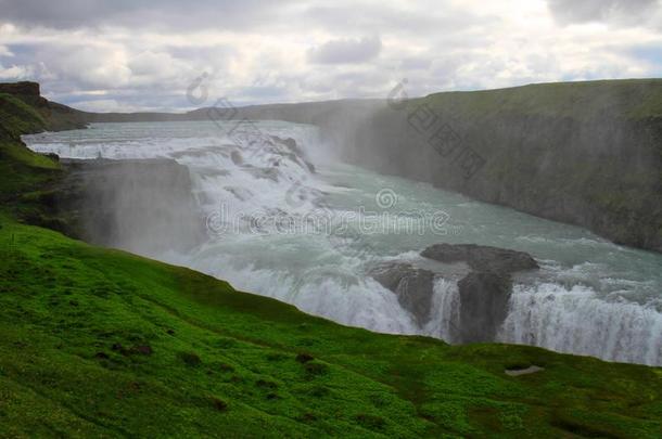 居德<strong>瀑布瀑布</strong>,冰岛