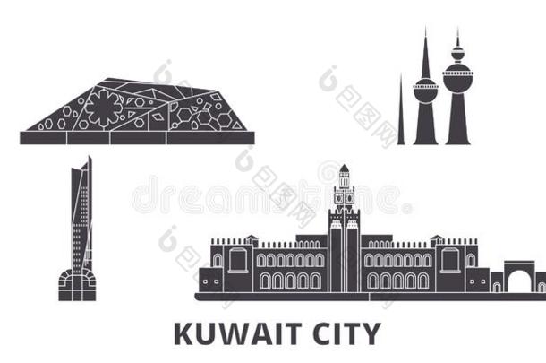 <strong>科威特</strong>,<strong>科威特</strong>城市平的旅行地平线放置.<strong>科威特</strong>,<strong>科威特</strong>城市