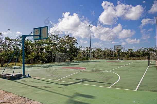 <strong>篮球</strong>/<strong>足球</strong>法院在沙漠中的盆地人名求助采用卡约椰子树,Cuba古巴