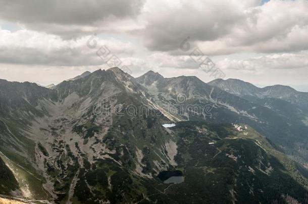 看法从Volovec卷山山峰采用西部塔特拉山山s向SierraLeone塞拉利昂