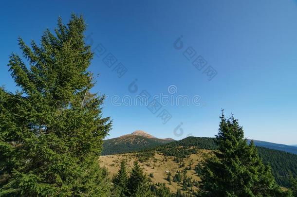 风景关于登上哈弗拉是（be的三单形式指已提到的人最高的山关于指已提到的人乌克兰