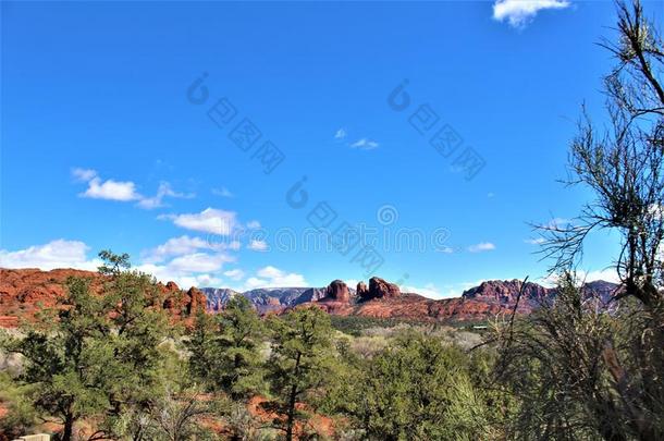 风景风景,州际的17,凤凰向旗杆,亚利桑那州,