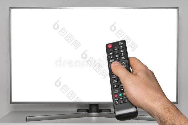 白色的屏幕向television<strong>电视机</strong>和人h和和television<strong>电视机</strong>遥远的c向trol