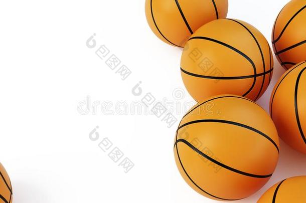 背景篮球滚珠向一白色的b一ckground3英语字母表中的第四个字母illustr一t
