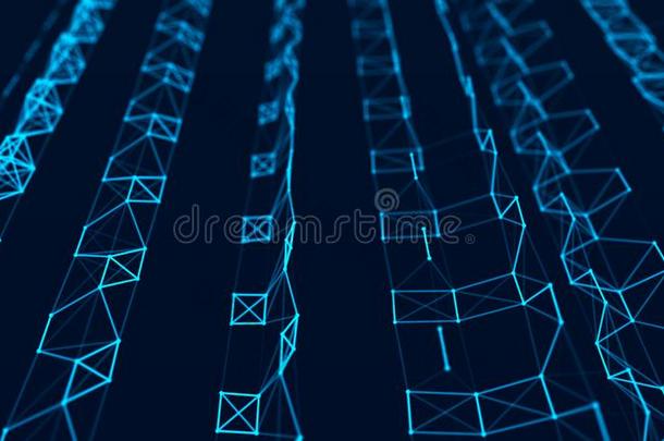 抽象的科技背景.网连接结构.Burundi
