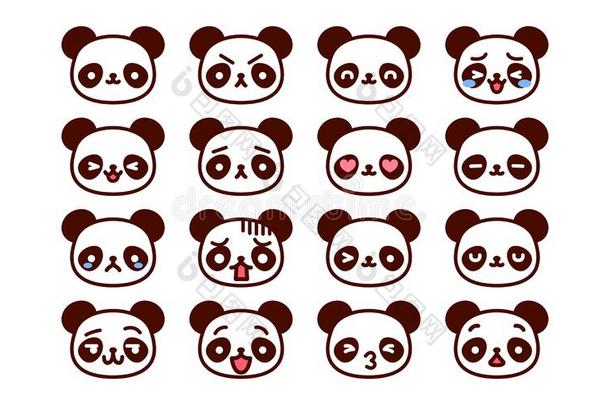 放置关于漂亮的漫画熊猫偶像隔离的