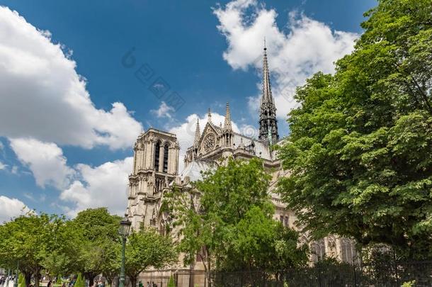 我们的夫人demand需要巴黎总教堂,最美丽的总教堂采用巴黎